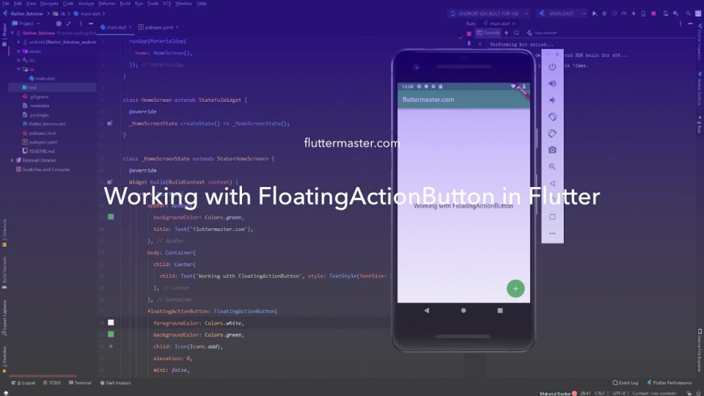 Working With FloatingActionButton In Flutter FlutterMaster