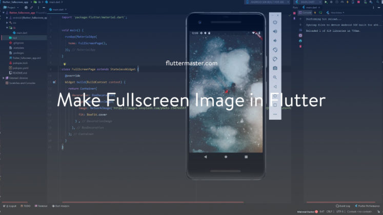 full screen background image in flutter