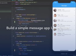 Build a simple message app UI in Flutter