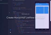 Create horizontal ListView in Flutter